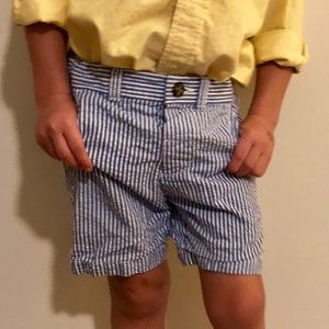 Seersucker toddler shorts